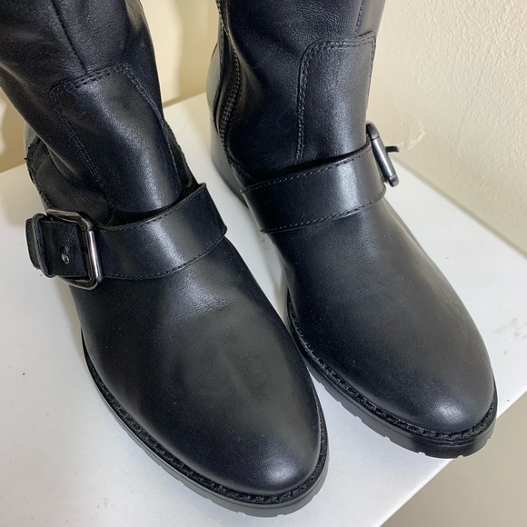 Donald J Pliner tall leather riding boots with buckle, size 7.5 - Picture 6 of 9